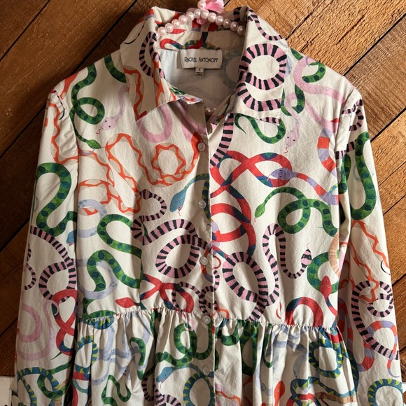 RARE Rachel Antonoff Prescott snake dress size 2 - Picture 2 of 16